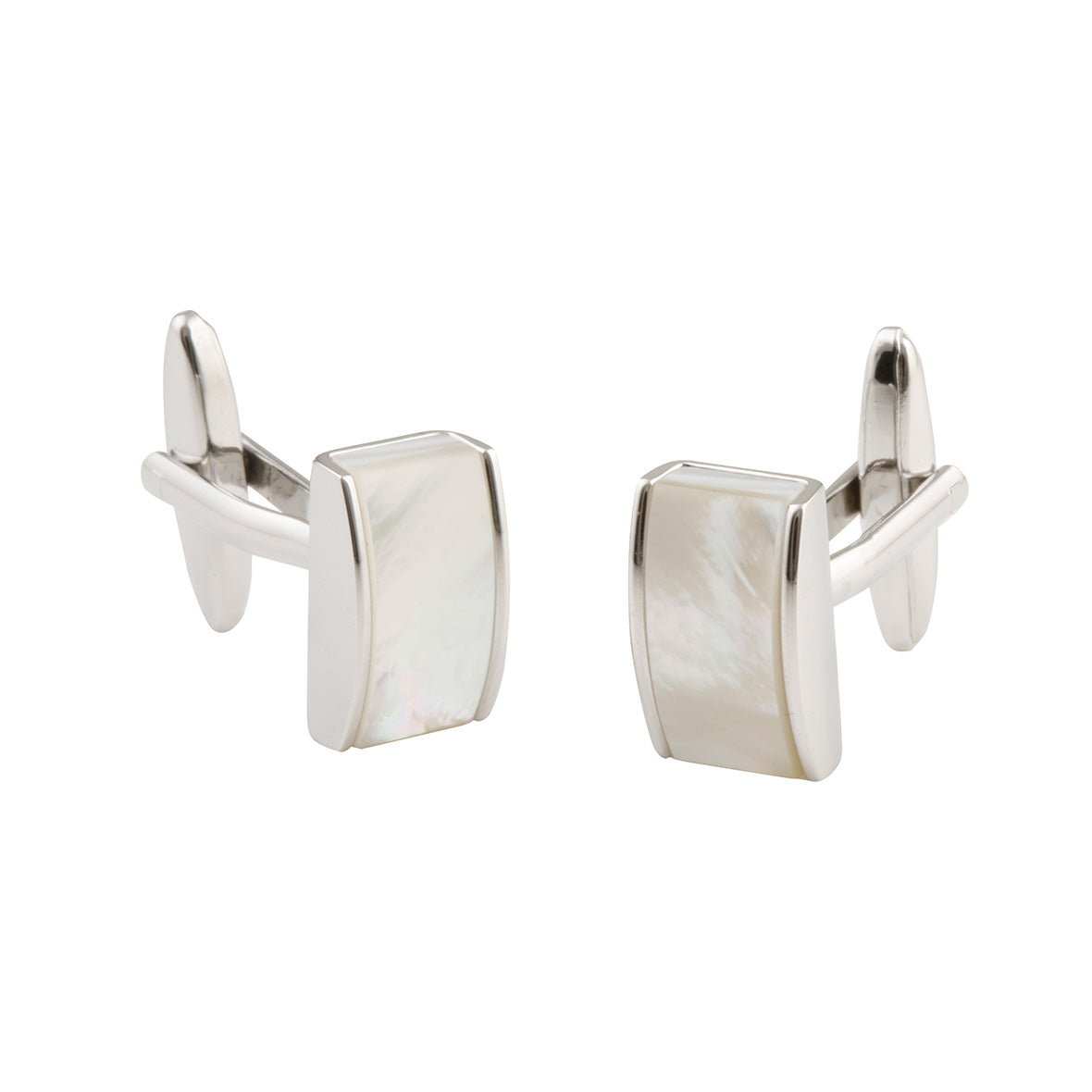 Rectangle Mother of Pearl Inlay Cufflinks